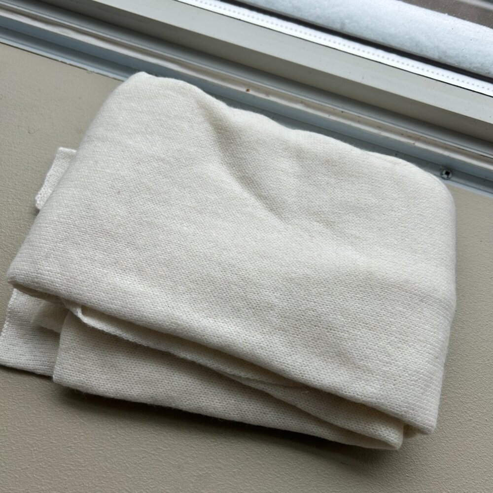 100% cashmere - White-Off-White Scarf